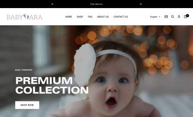 Schermafbeelding van babyara.dk