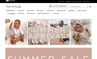 Schermafbeelding van babystyling.nl