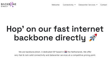Schermafbeelding van backbone.direct