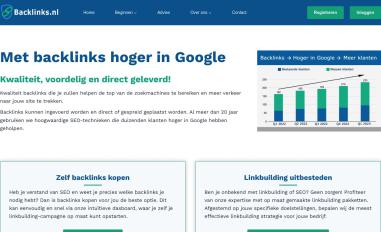 Schermafbeelding van backlinks.nl