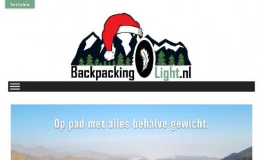 Schermafbeelding van backpackinglight.nl
