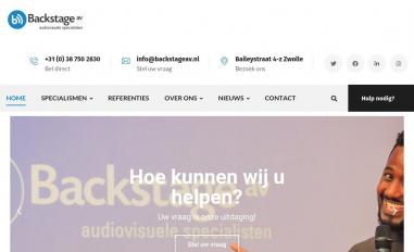 Schermafbeelding van backstageav.nl