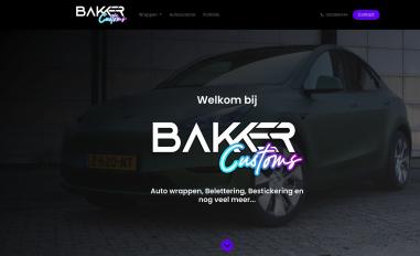 Schermafbeelding van bakkercustoms.nl