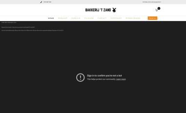 Schermafbeelding van bakkerijhetzand.nl