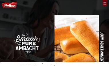 Schermafbeelding van bakkerijnollen.nl