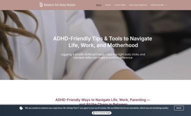 Schermafbeelding van balanceforbusybrains.com