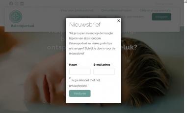 Schermafbeelding van balansportaal.nl