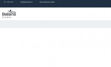 Schermafbeelding van balansstudio.nl