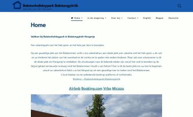 Schermafbeelding van balatonholidaypark.com