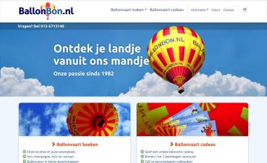 Schermafbeelding van ballonbon.nl