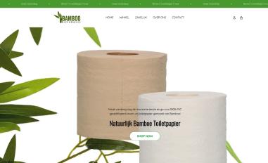 Schermafbeelding van bamboodisposables.com