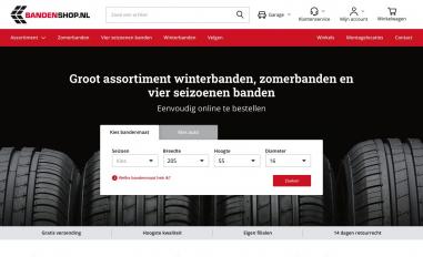 Schermafbeelding van bandenshop.nl