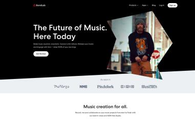 Schermafbeelding van bandlab.com