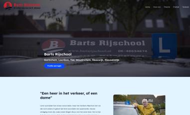 Schermafbeelding van bartsrijschool.nl