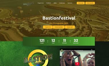 Schermafbeelding van bastionfestival.be