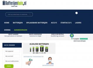 Schermafbeelding van batterijenhuis.nl