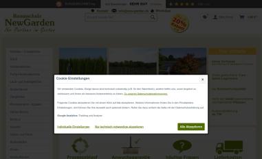 Schermafbeelding van baumschule-newgarden.de