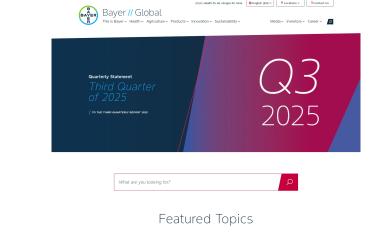 Schermafbeelding van bayer.com