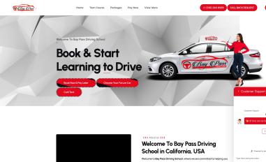 Schermafbeelding van baypassdrivingschool.com