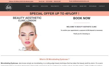 Schermafbeelding van beautyaestheticclinic.co.uk