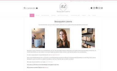 Schermafbeelding van beautysalonleanne.nl