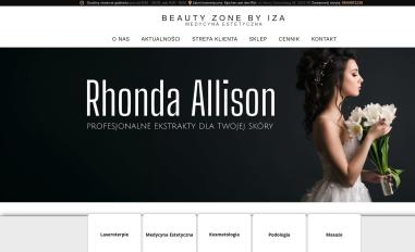 Schermafbeelding van beautyzonebyiza.pl