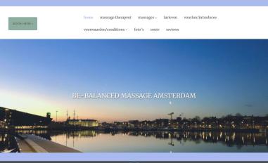 Schermafbeelding van bebalancedmassageamsterdam.com