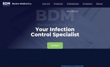 Schermafbeelding van becker-medical.nl