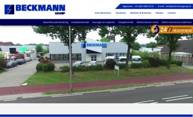 Schermafbeelding van beckmanngroep.nl