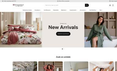 Schermafbeelding van bed-linnenshop.nl