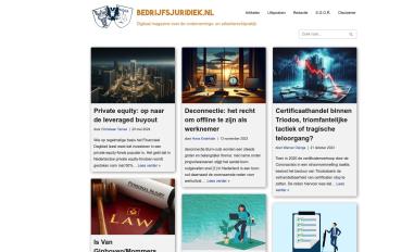 Schermafbeelding van bedrijfsjuridiek.nl