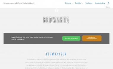 Schermafbeelding van bedwantsoverlast.nl