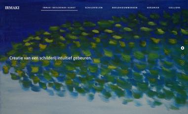 Schermafbeelding van beeldendkunstenaar-irmaki.nl