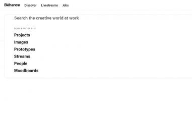Schermafbeelding van behance.net