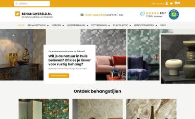 Schermafbeelding van behangwereld.nl