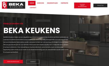 Schermafbeelding van bekakeukens.nl