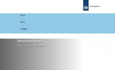 Schermafbeelding van belastingdienst.nl