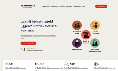 Schermafbeelding van belastingscan.nl