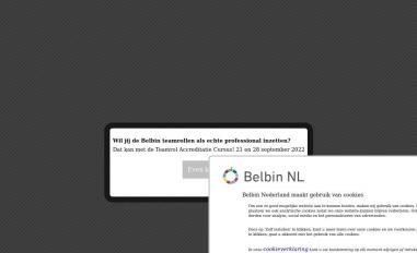 Schermafbeelding van belbin.nl
