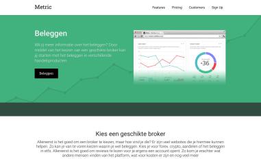 Schermafbeelding van beleggen-3eb24f.webflow.io