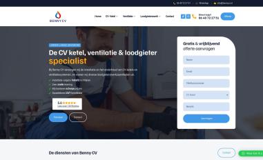 Schermafbeelding van bennycv.nl