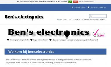 Schermafbeelding van benselectronics.nl