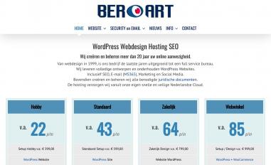 Schermafbeelding van berart.nl