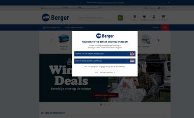 Schermafbeelding van berger-camping.nl