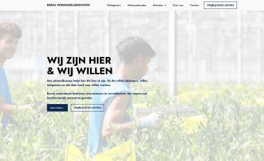 Schermafbeelding van berza.nl