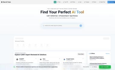 Schermafbeelding van best-ai-tools.org