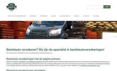 Schermafbeelding van bestelautoverzekeringen.eu