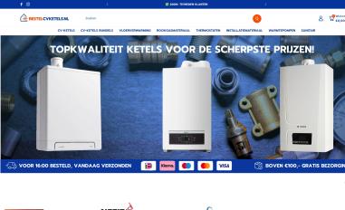 Schermafbeelding van bestelcvketels.nl