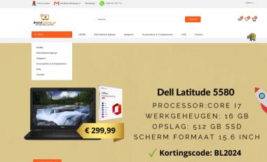 Schermafbeelding van bestellaptop.nl