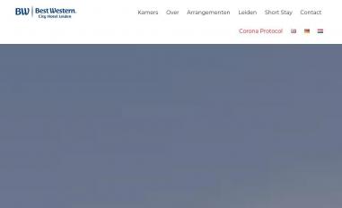 Schermafbeelding van bestwesterncityhotelleiden.nl